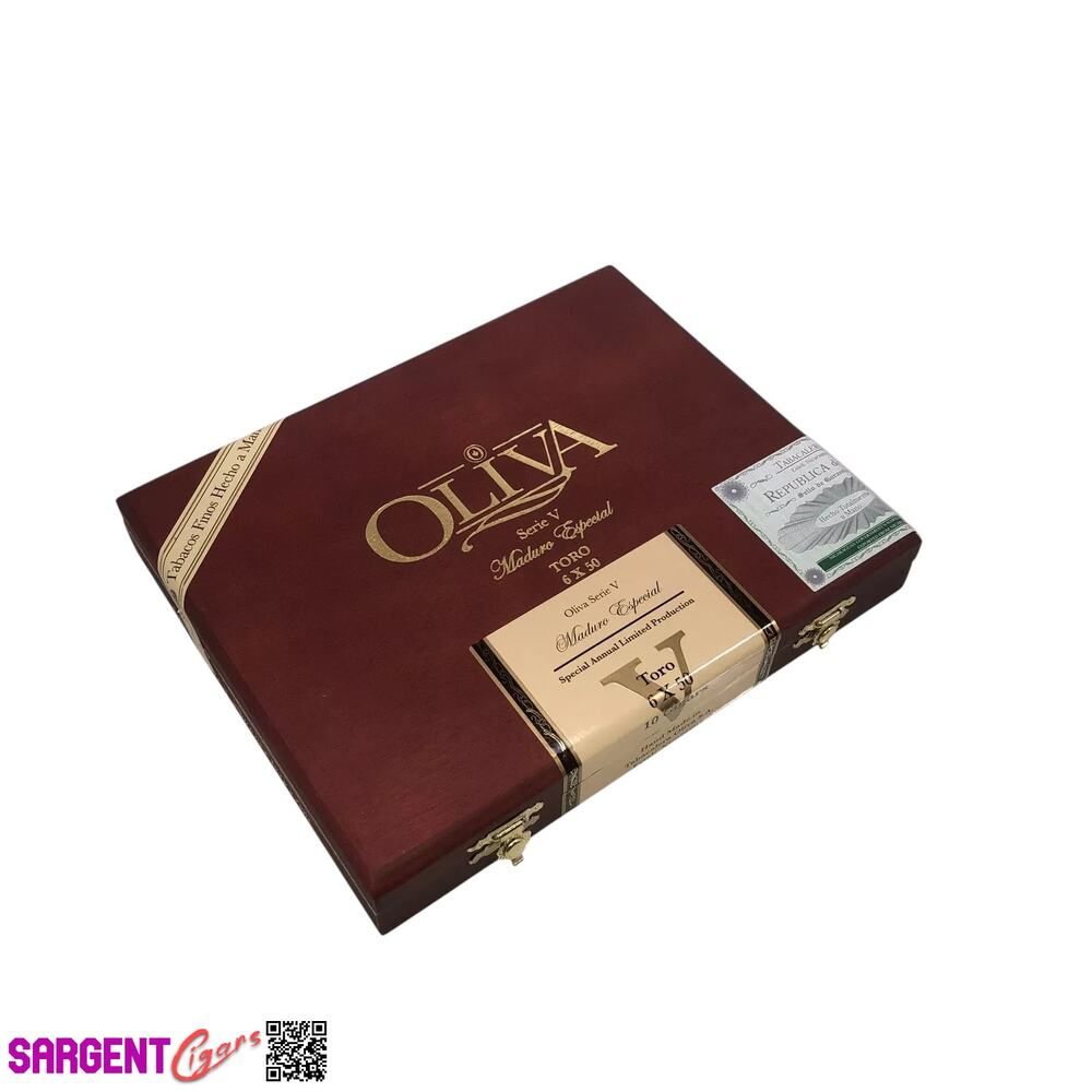 Oliva Serie V Maduro Toro Especial Empty Wooden Cigar Box 8.75x7x1.25